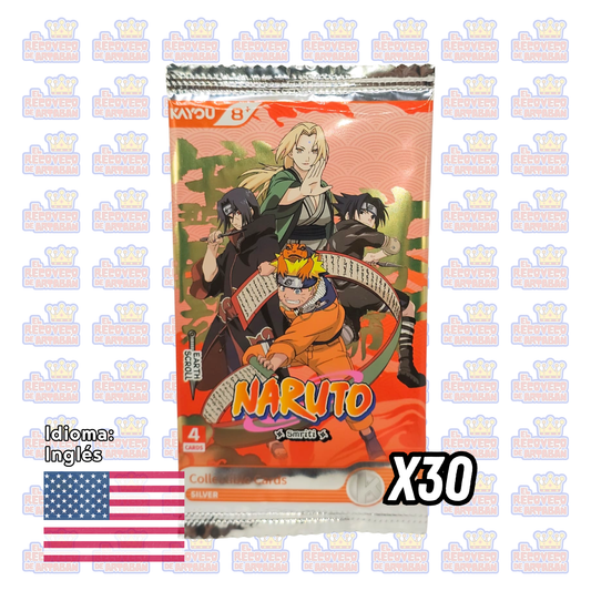 Caja de sobres (30) - KAYOU Naruto Smriti Collectible Cards – Earth Scroll 002 (En Inglés)