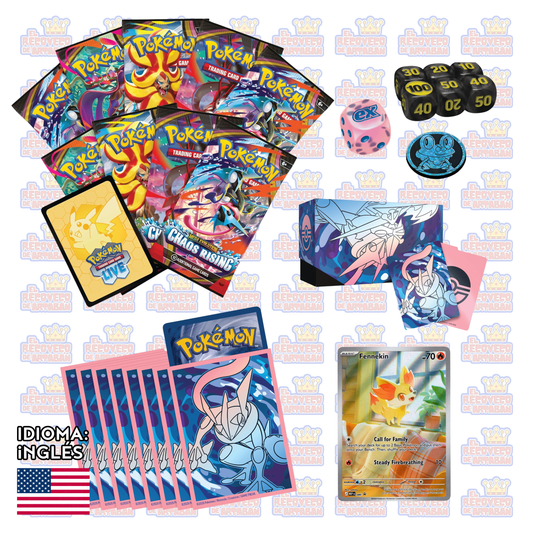 Pokémon TCG: Mega Evolution—Chaos Rising Elite Trainer Box en Inglés