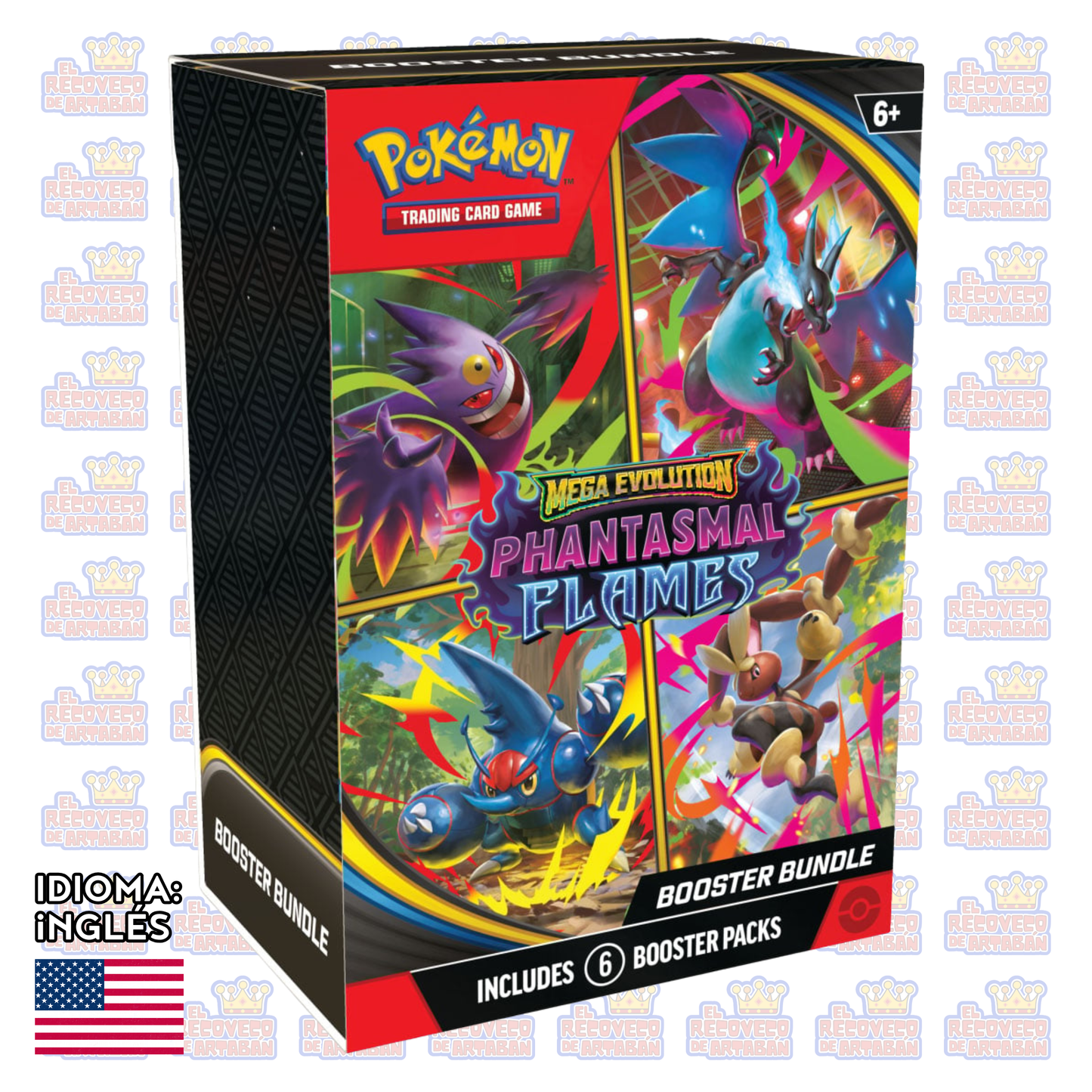 Pokémon TCG Mega Evoluciones 2 Phantasmal Flames Booster Bundle en Inglés