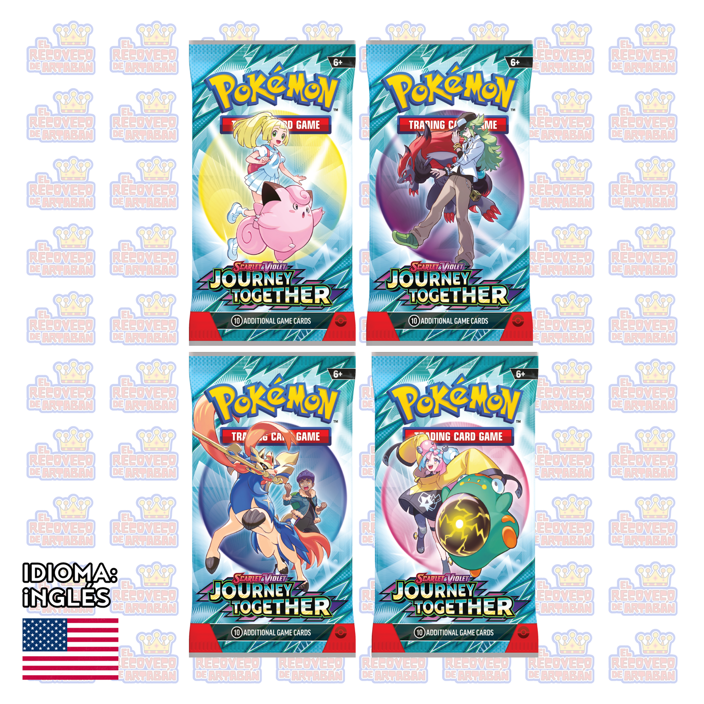 Pokémon TCG - Un sobre suelto Journey Together En Inglés