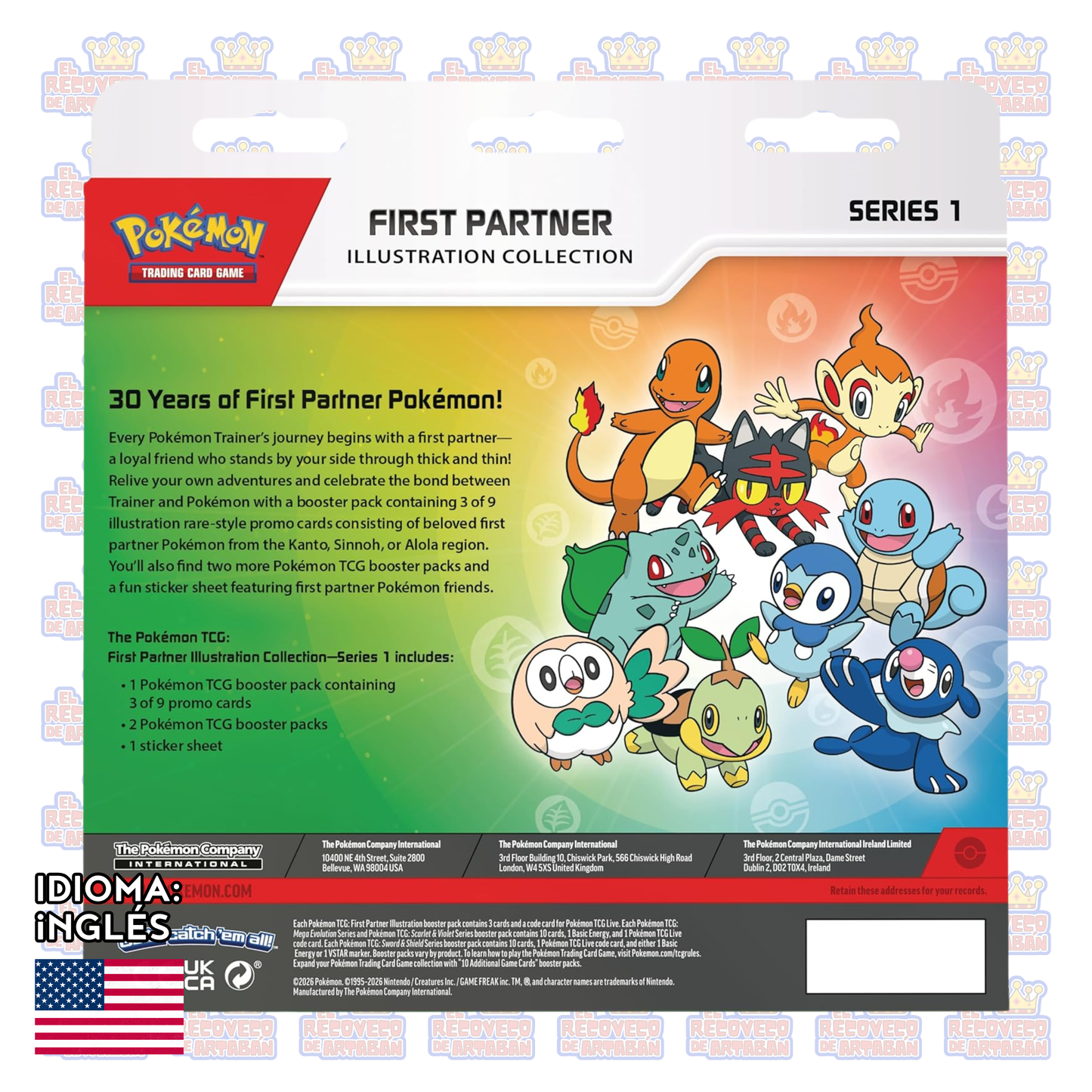 Pokémon TCG: First Partner Illustration Collection — Series 1 En Inglés