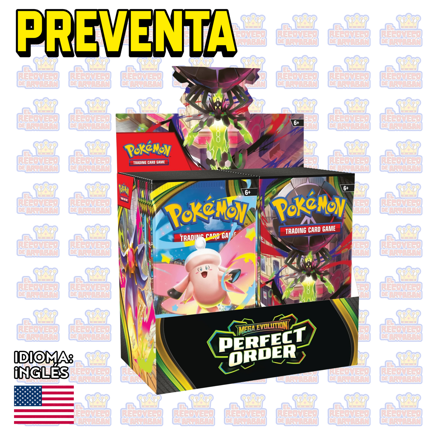 PREVENTA - Mega Evolution Perfect Order Booster Box (Paquete de 36 sobres)