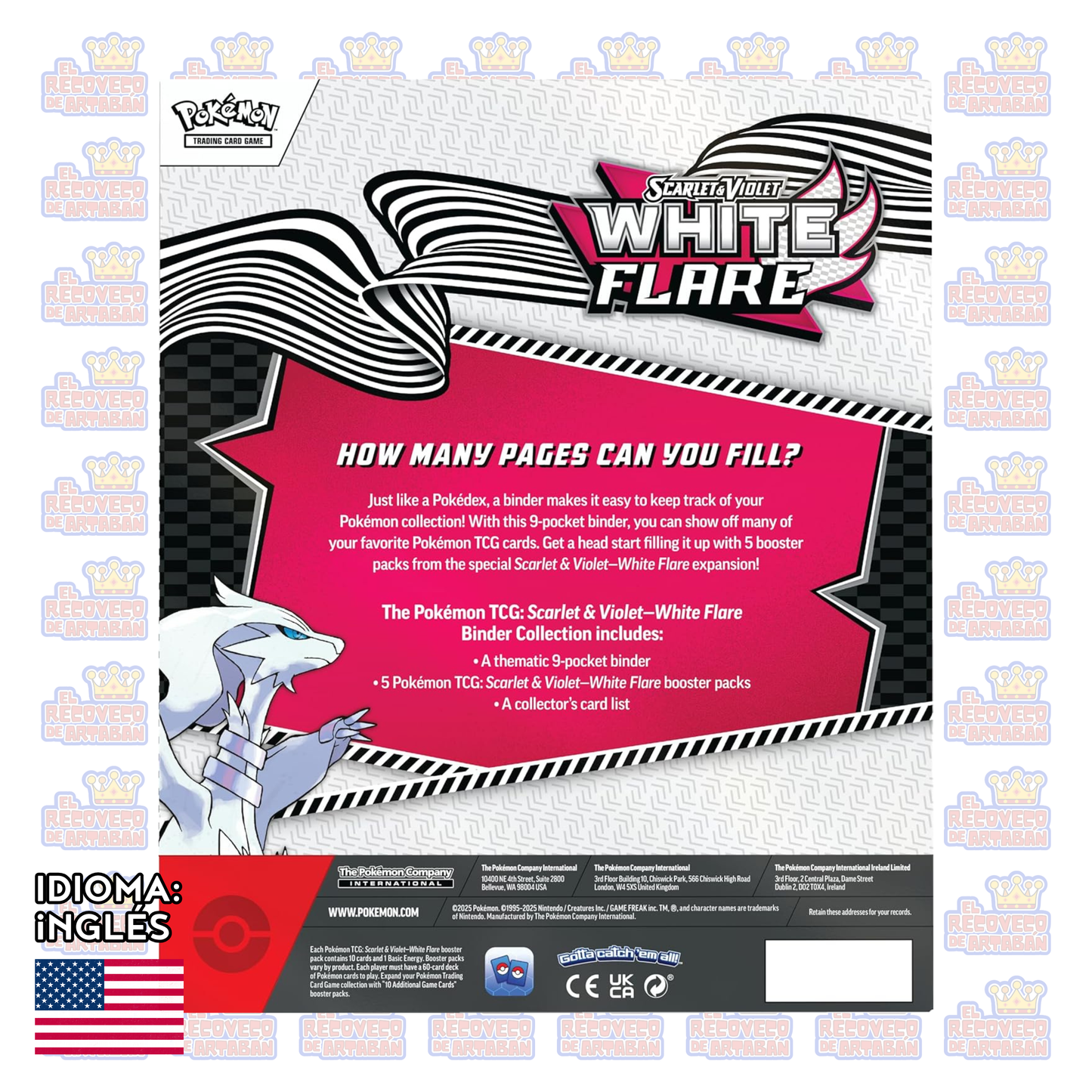 Pokémon TCG : White Flare Binder Collection (Carpeta en Inglés)