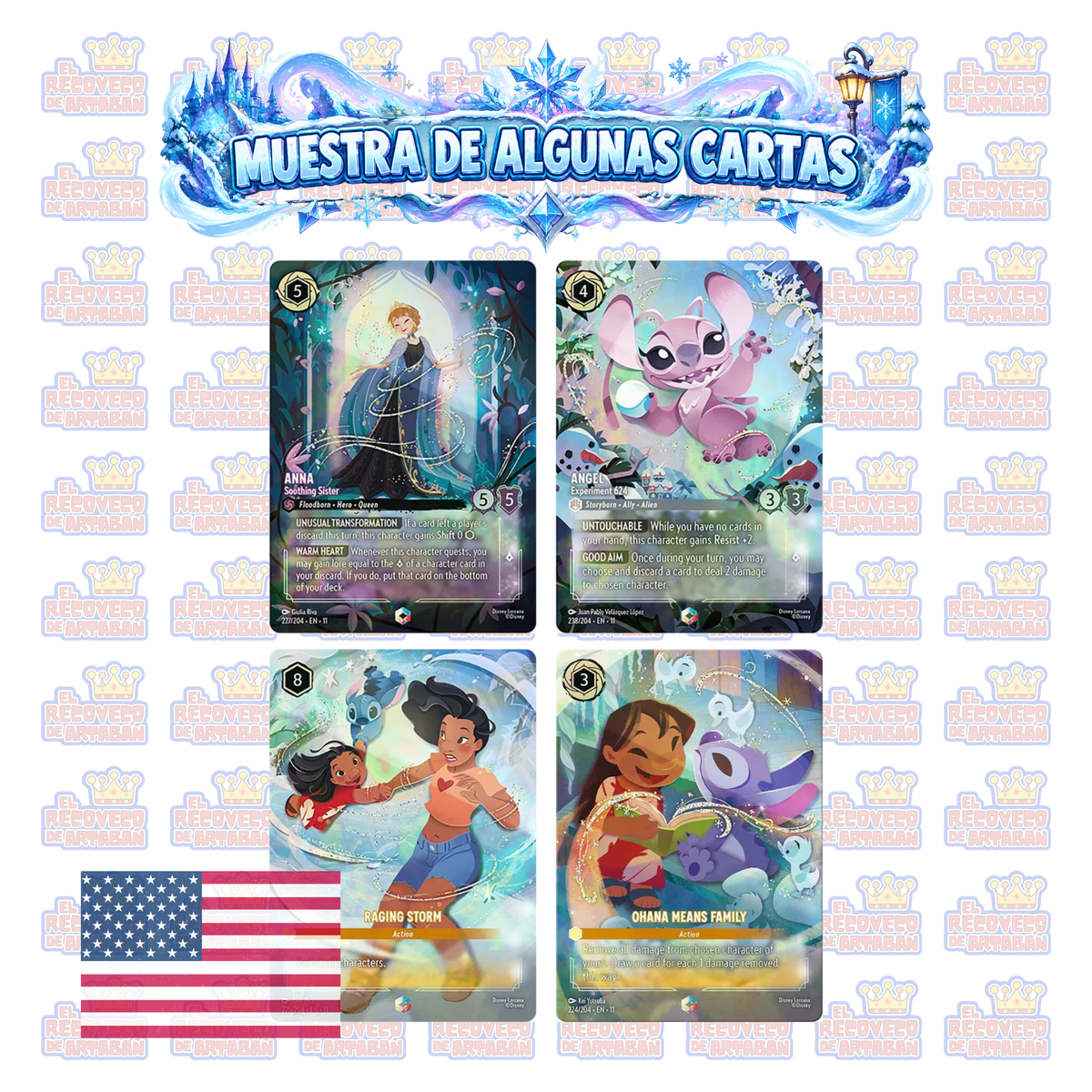 Sobre Individual - Lorcana TCG: Winterspell Booster Pack (En Inglés)