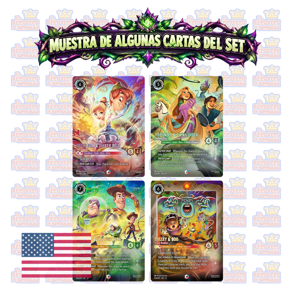 Sobre individual - Lorcana TCG: Attack of the Vine! Booster Pack (En Inglés)