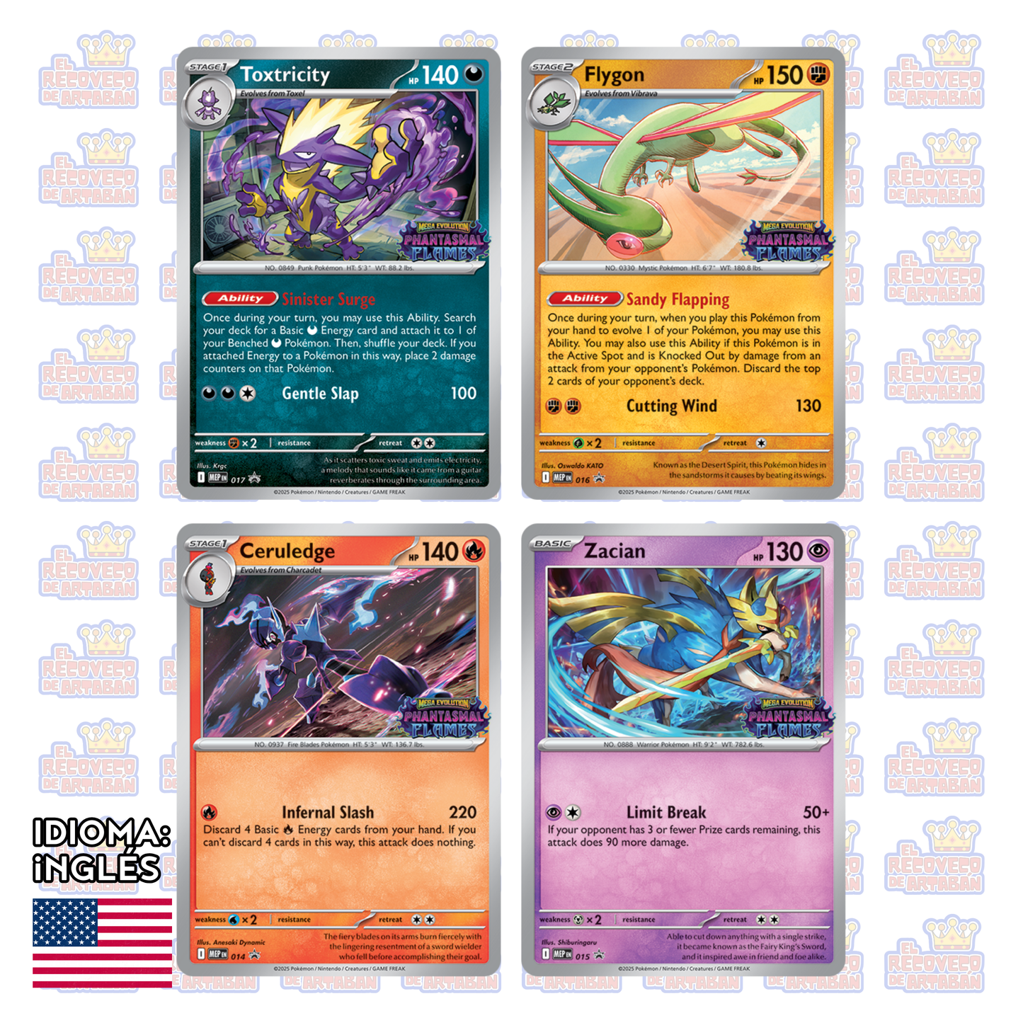 Combina y combate en Inglés - Pokémon TCG: Mega Evolution - Phantasmal Flames