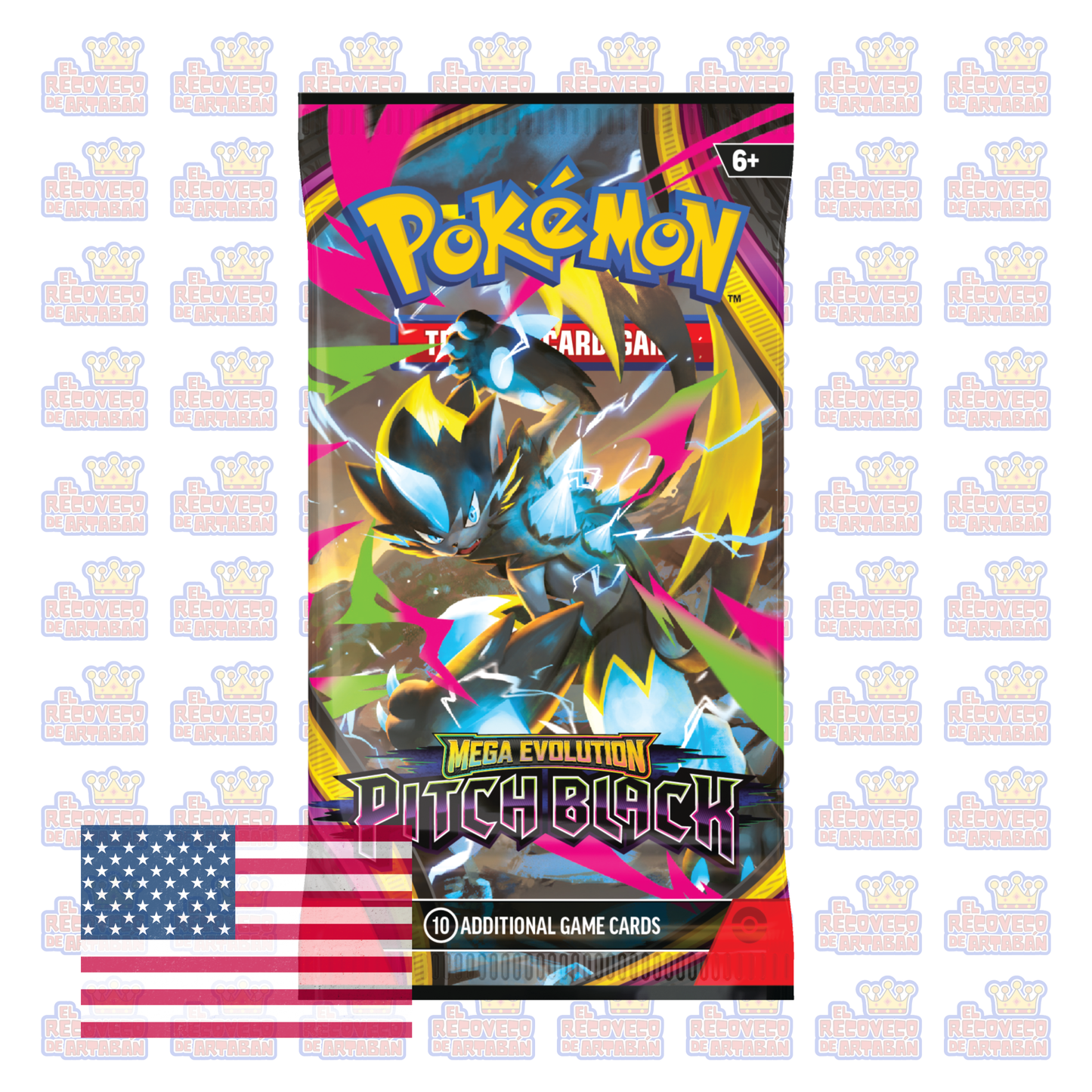 Sobre Individual Pokémon TCG: Mega Evolution—Pitch Black (En Inglés)