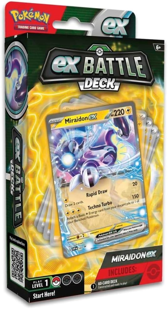 Mazo de Batalla Miraidon Ex/ Victini Ex Pokémon TCG Inglés