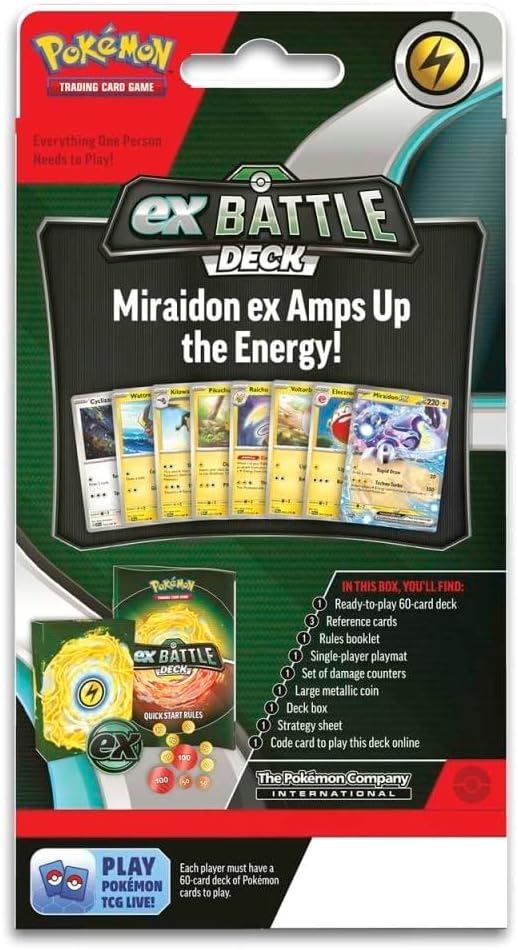 Mazo de Batalla Miraidon Ex/ Victini Ex Pokémon TCG Inglés