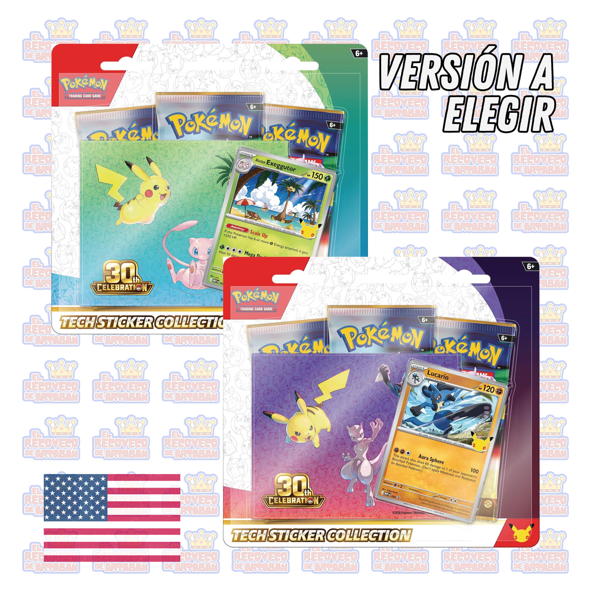 Pokémon TCG: 30th Celebration – Tech Sticker Collection | En Inglés