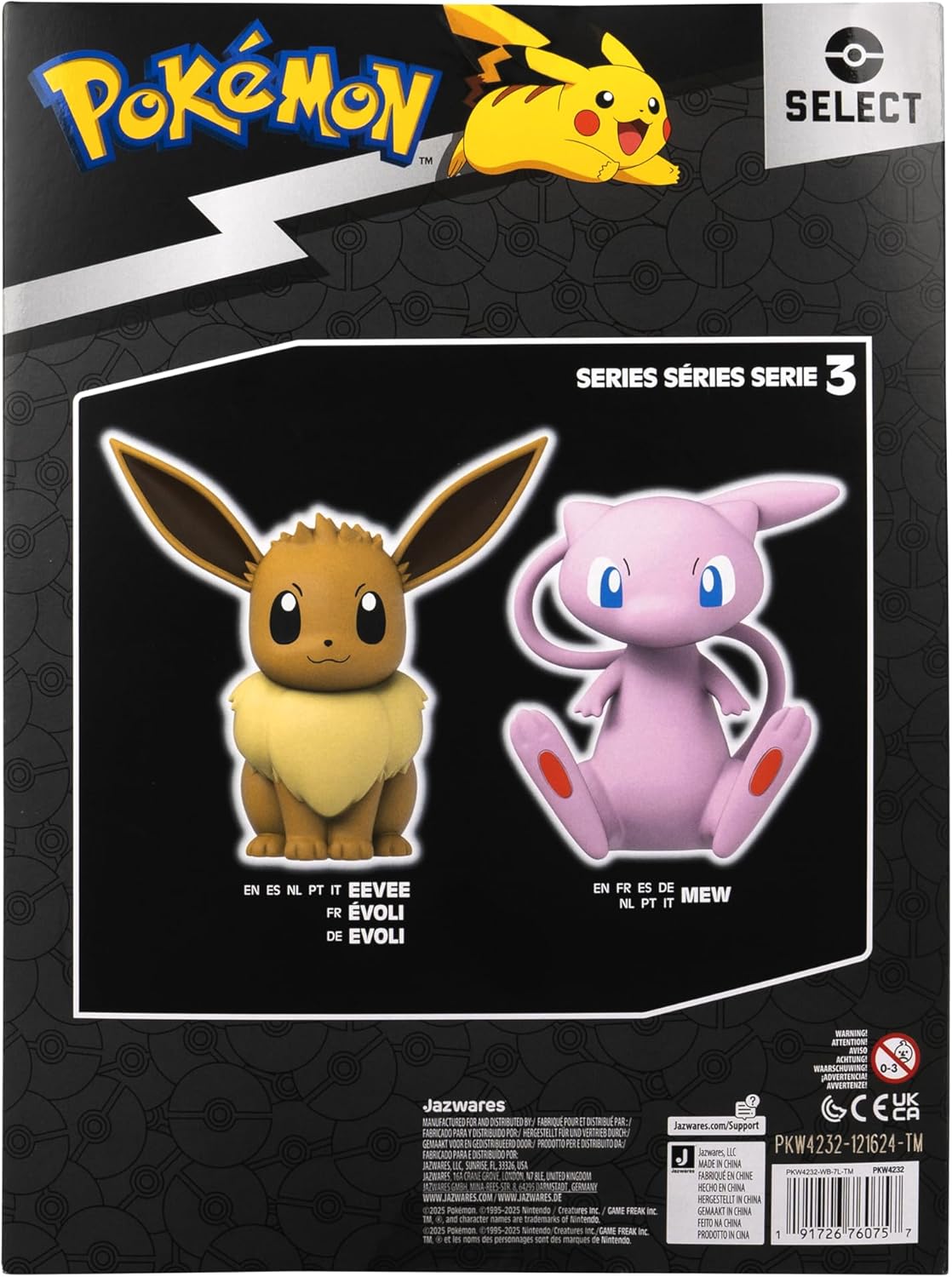 Pokémon Eevee Select – Figura de Vinilo de 8 Pulgadas