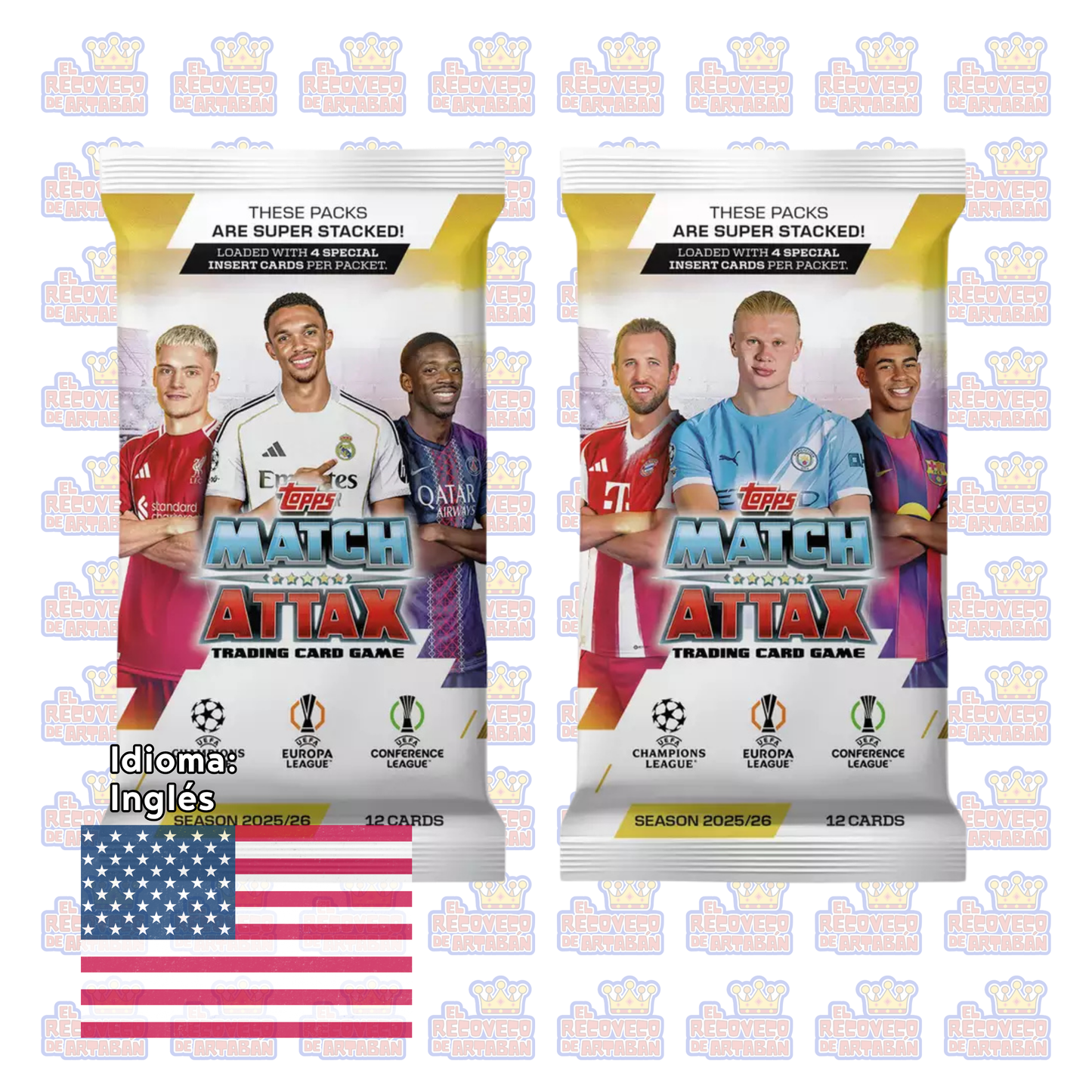 Match Attax UCC 2025/2026 Trading Cards CDU (Caja Completa con 32 Sobres)