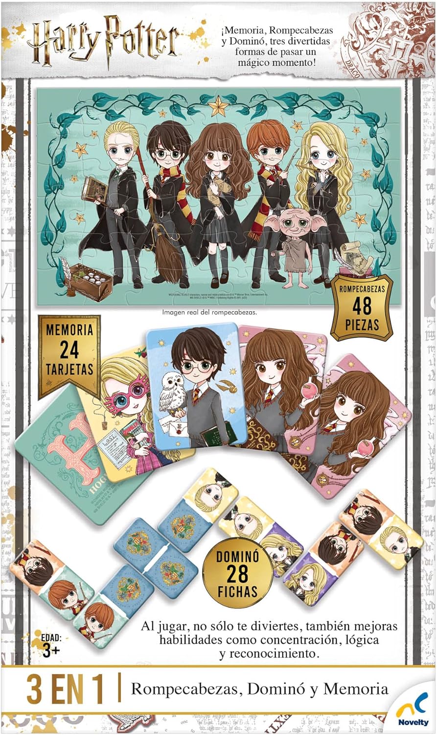 Set de Juegos 3 en 1 Harry Potter Novelty Corp