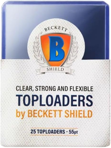 Beckett Shield – Toploader Clear (Paquete de 25)