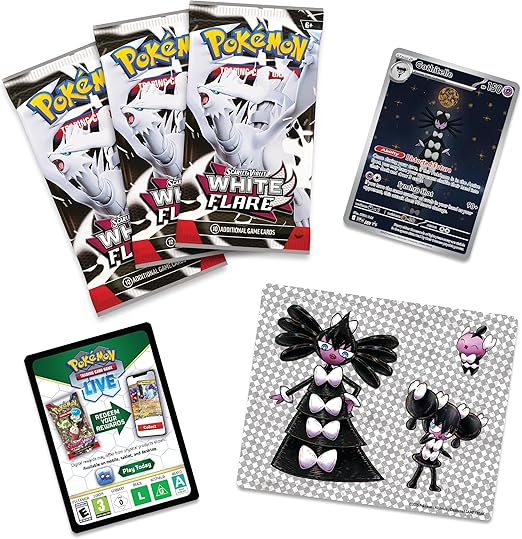 Pokémon TCG: Scarlet & Violet—White Flare Tech Sticker Collection en Ingles
