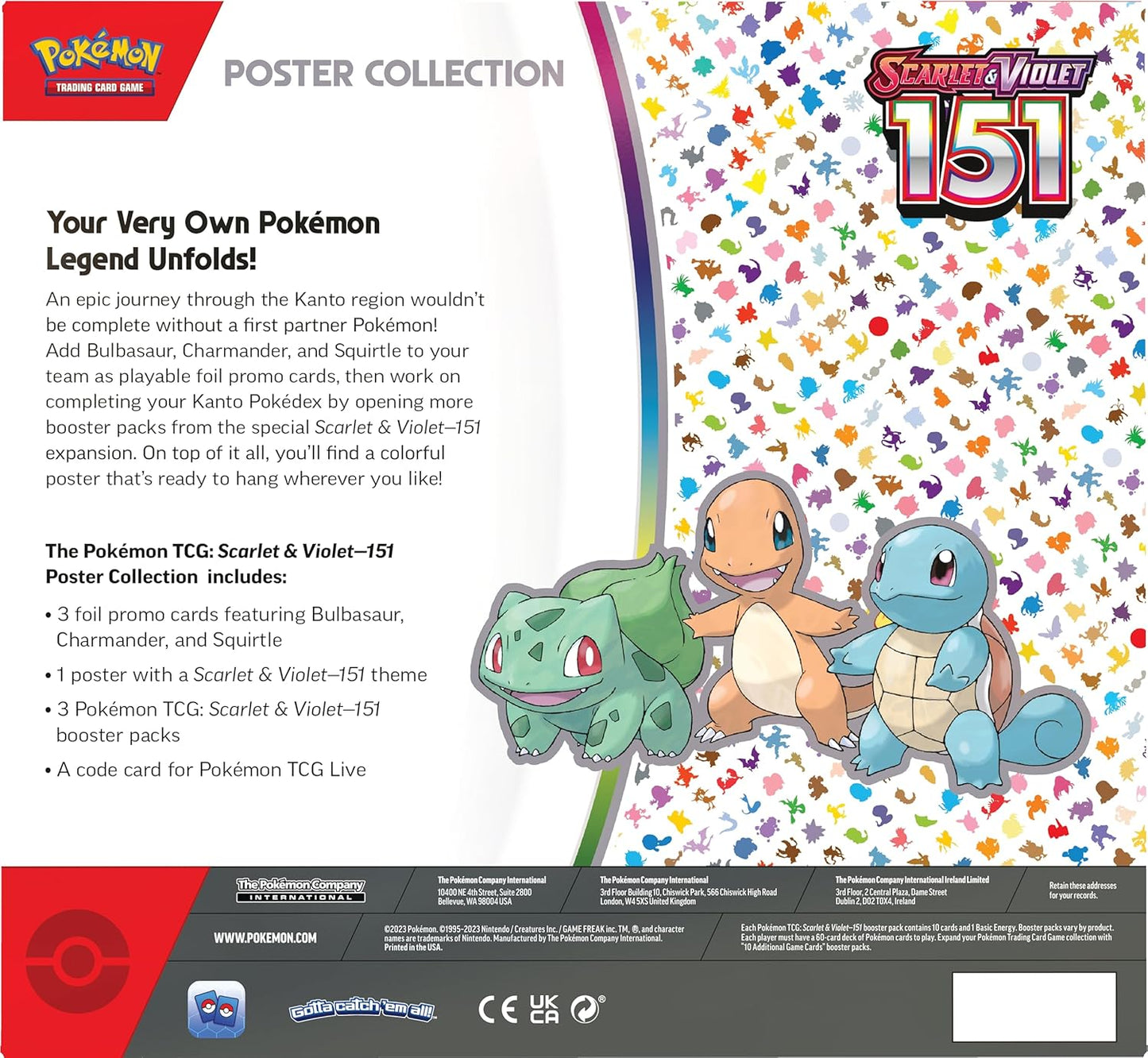 Pokemon TCG: 151 Poster Collection en Inglés