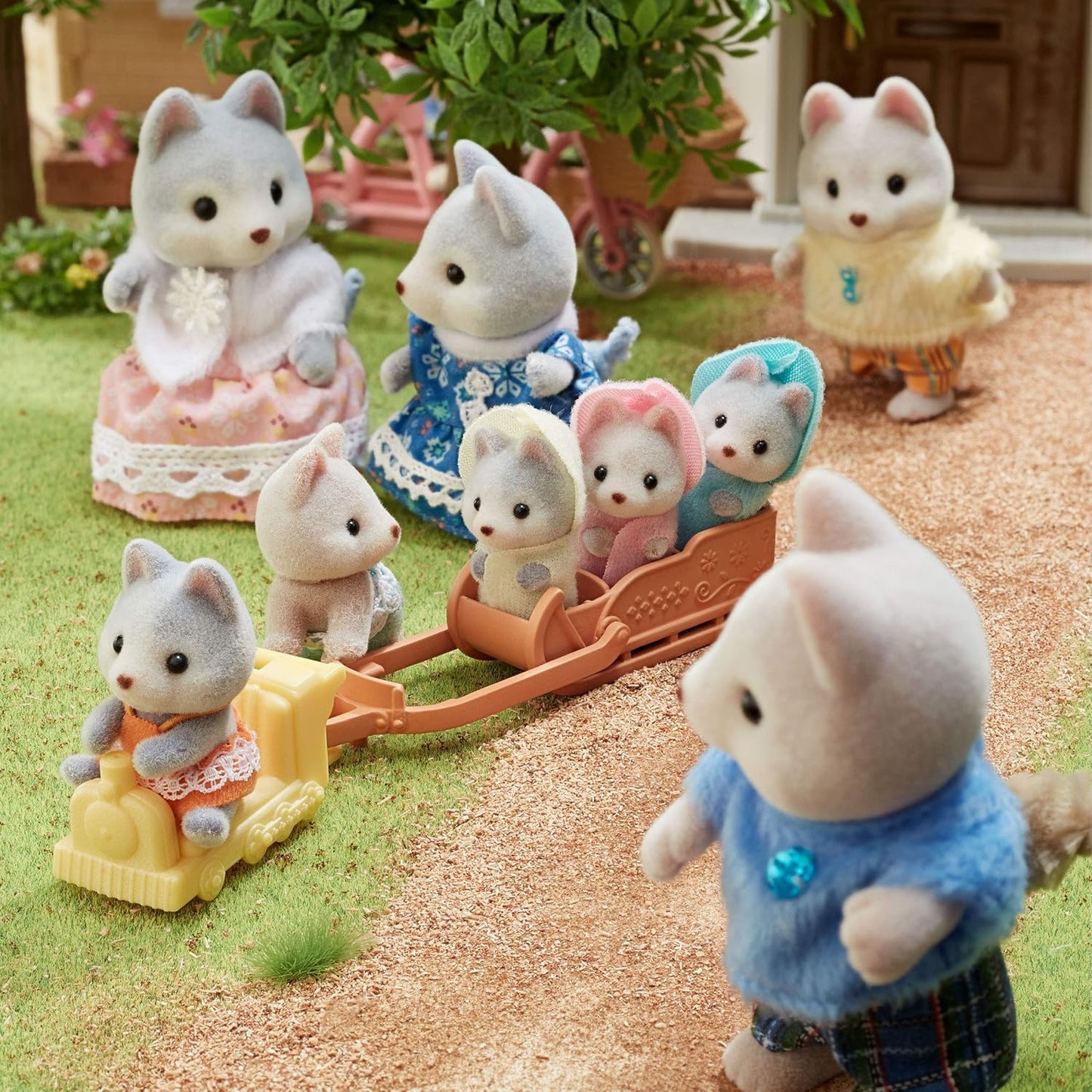 Sylvanian Families – Familia de Huskies FS-41 (Versión Japonesa)