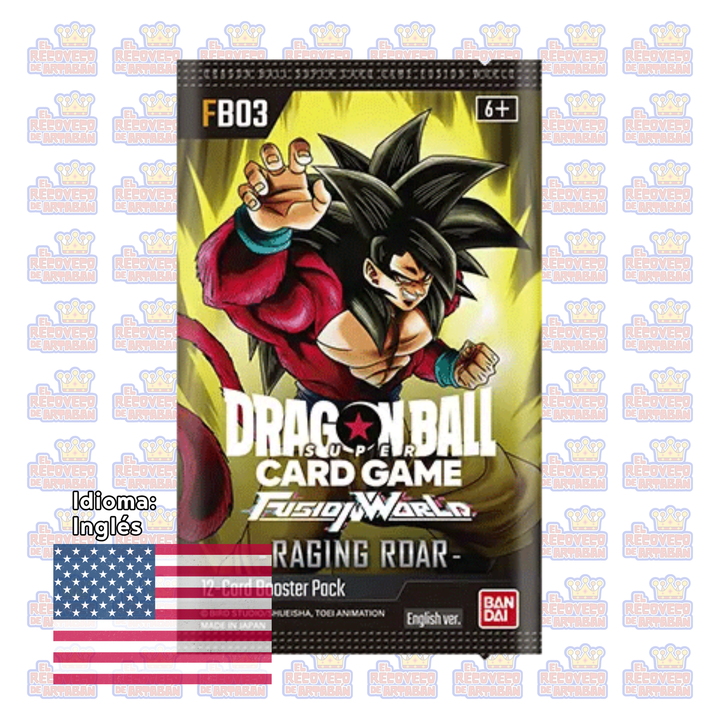 Sobre Suelto Dragon Ball Super Card Game: Fusion World – FB03 Raging Roar en Inglés