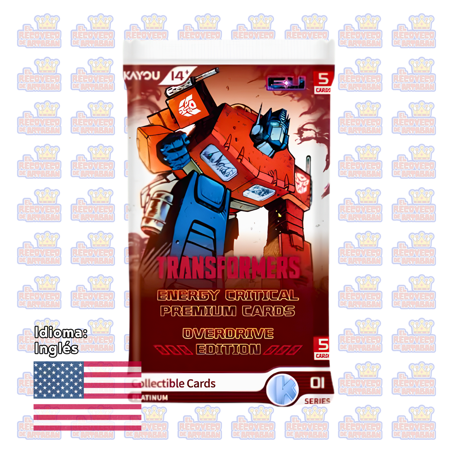 Sobre Individual - KAYOU Transformers: Energy Critical Premium Cards – Overdrive Edition Series 1 (En Inglés)