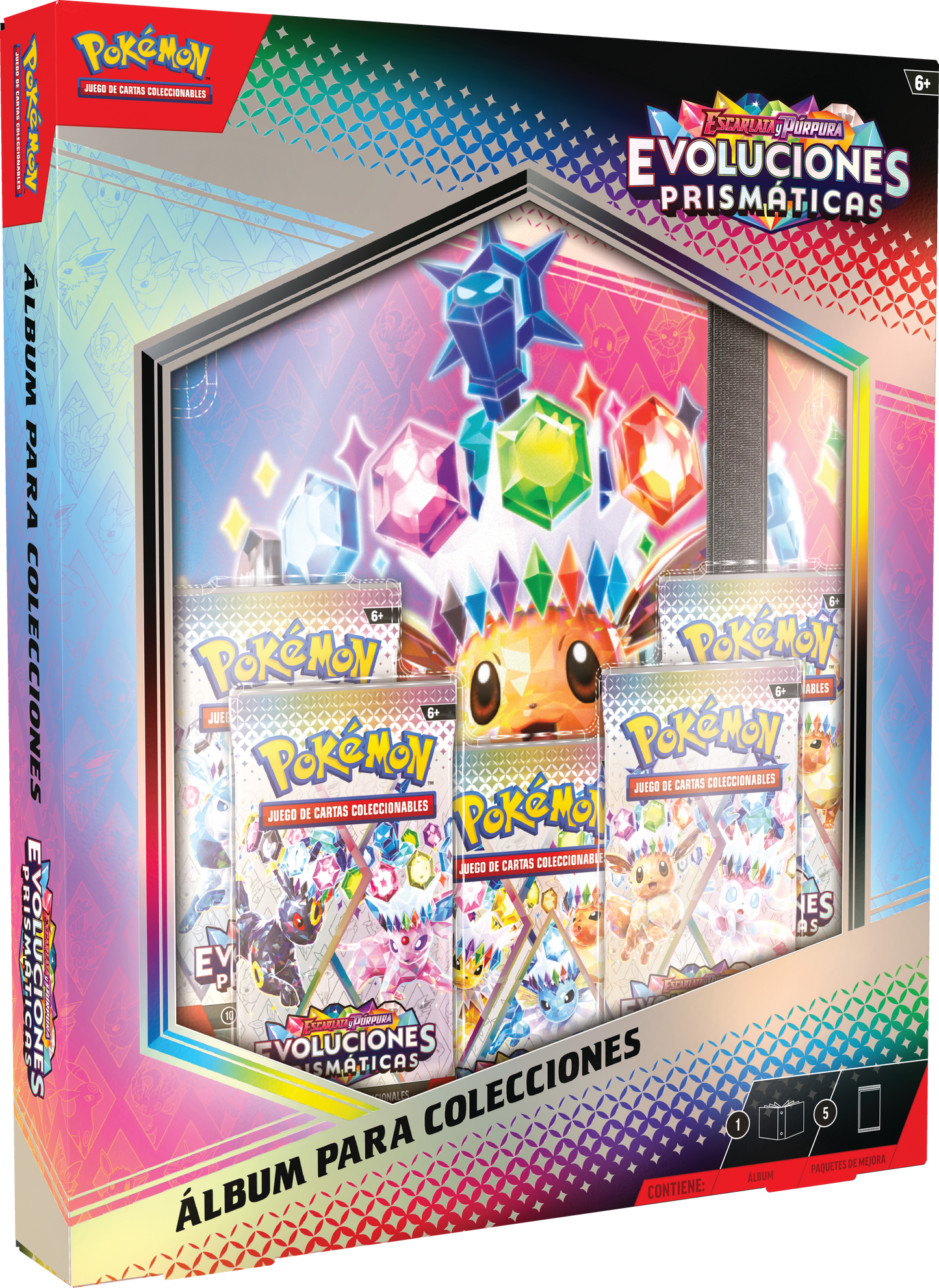 ESPAÑOL Pokémon TCG- Álbum Evoluciones Prismáticas en Español