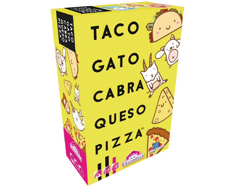 Taco, Gato, Cabra, Queso, Pizza En Español Blue Orange