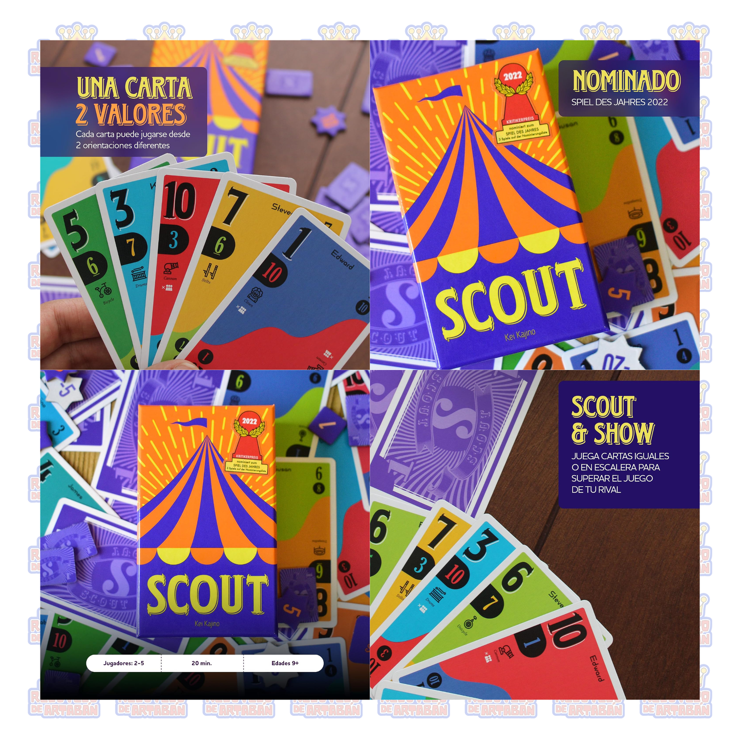 Scout – Juego de Cartas (En Español) - Juego de mesa