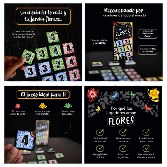 Flores – Juego de Cartas | Juego de mesa en español