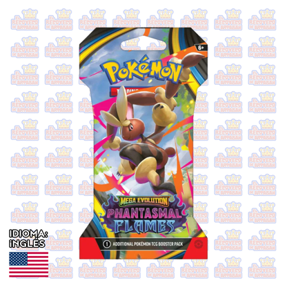 Pokémon TCG: Mega Evoluciones 2 — Phantasmal Flames Sleeved Booster (Paquete de 10 Tarjetas) En inglés