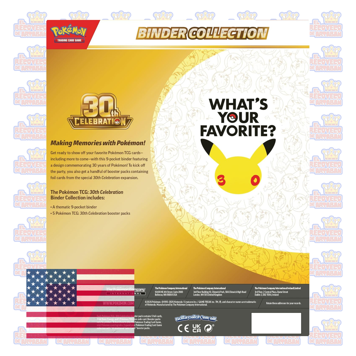 Pokémon TCG – 30th Celebration Binder Collection | En Inglés