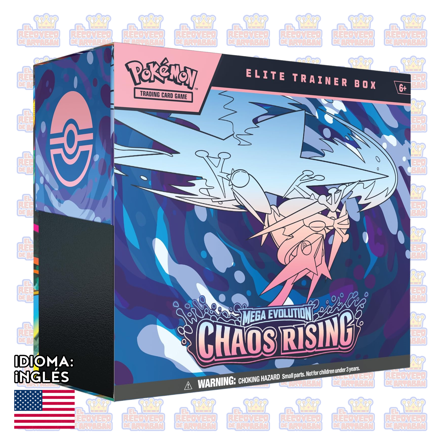 Pokémon TCG: Mega Evolution—Chaos Rising Elite Trainer Box en Inglés