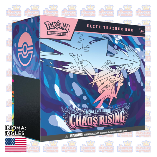 Pokémon TCG: Mega Evolution—Chaos Rising Elite Trainer Box en Inglés