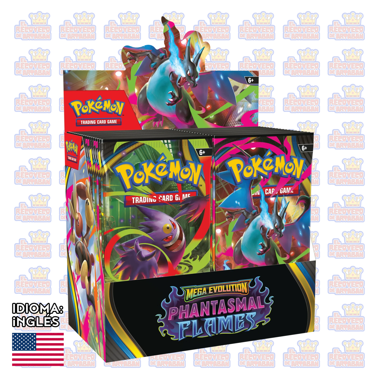 Pokémon TCG: Mega Evoluciones 2 — Phantasmal Flames Booster Display (36 Sobres) en Inglés