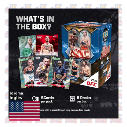 Value Box - Topps Stadium Club UFC 2025 (En Inglés)