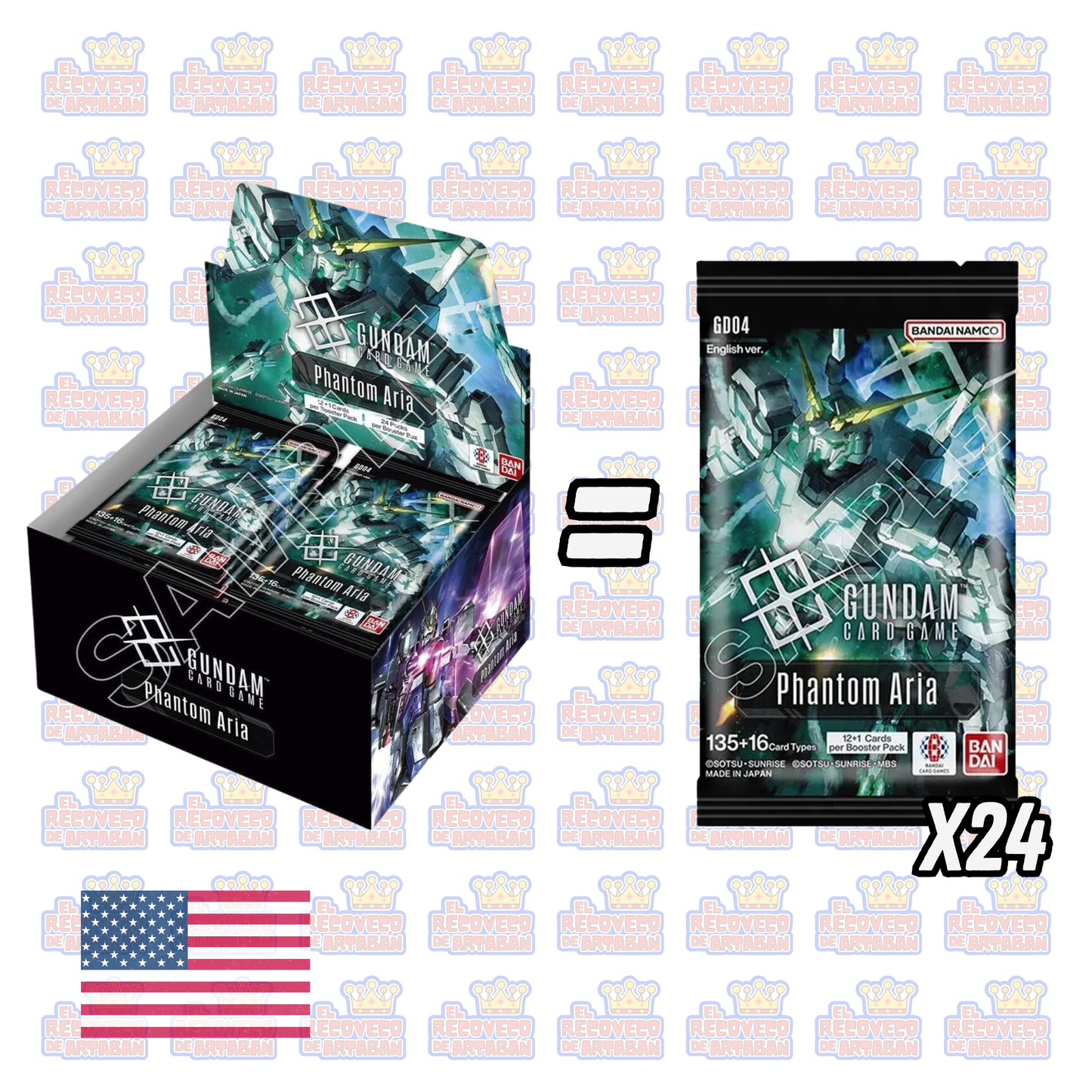 Caja de sobres - Gundam Card Game – Phantom Aria (GD04) | En Inglés