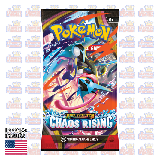 Pokémon TCG: Mega Evolution—Chaos Rising Sobre Suelto (En inglés)