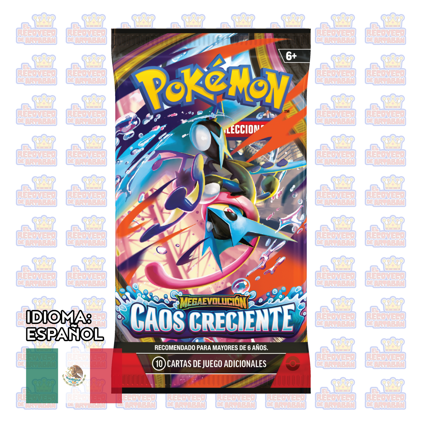 Pokémon TCG: Mega Evolution—Chaos Rising Sobre Suelto (En Español)