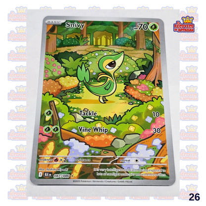 Snivy Black Bolt Illustration Rare 087/086