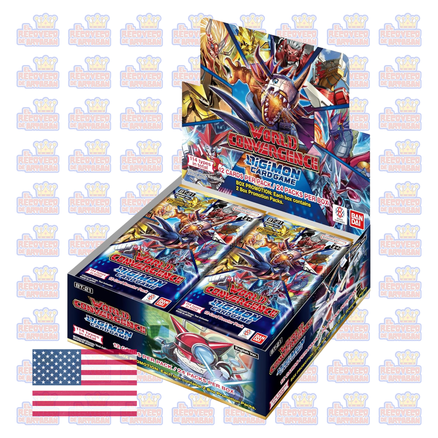 Caja de Sobres - Digimon Card Game – World Convergence (BT-21) | En Inglés