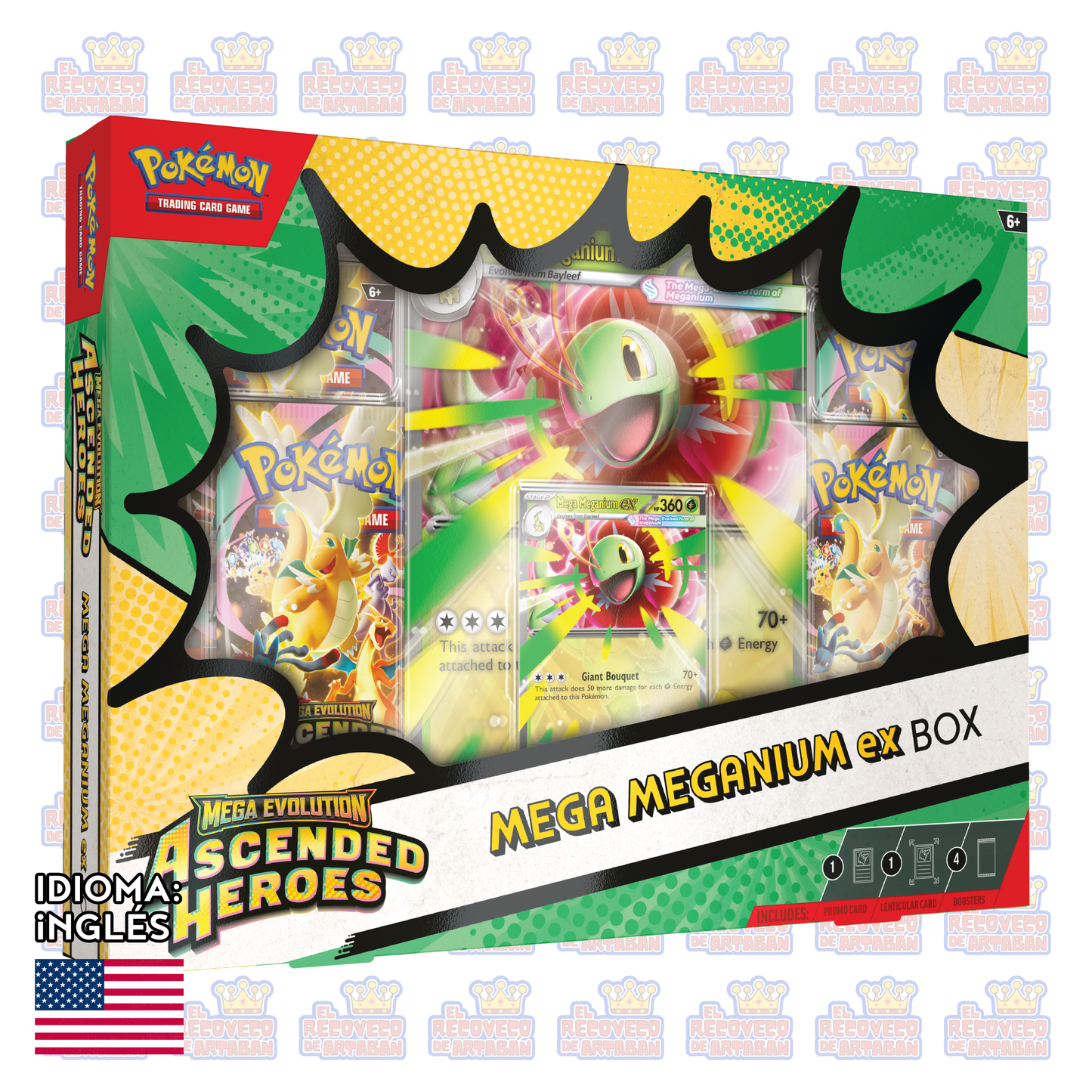 Pokémon TCG: Mega Evolution—Ascended Heroes Mega Box (En Inglés)