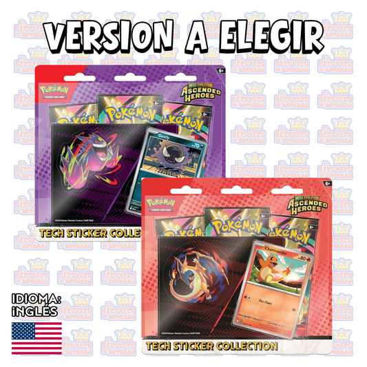 Pokémon TCG: Mega Evolution — Ascended Heroes Tech Sticker Collection en Inglés