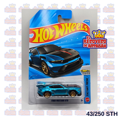 Hot Wheels Super Treasure Hunt Ford Mustang GTD 43/250 – Spectraflame Azul – Factory Fresh 2026