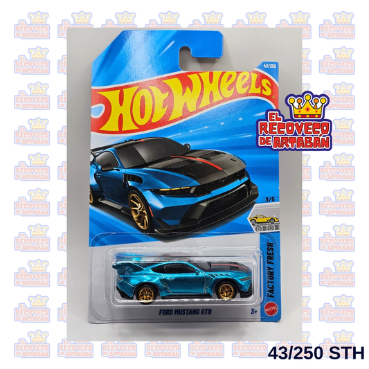 Hot Wheels Super Treasure Hunt Ford Mustang GTD 43/250 – Spectraflame Azul – Factory Fresh 2026