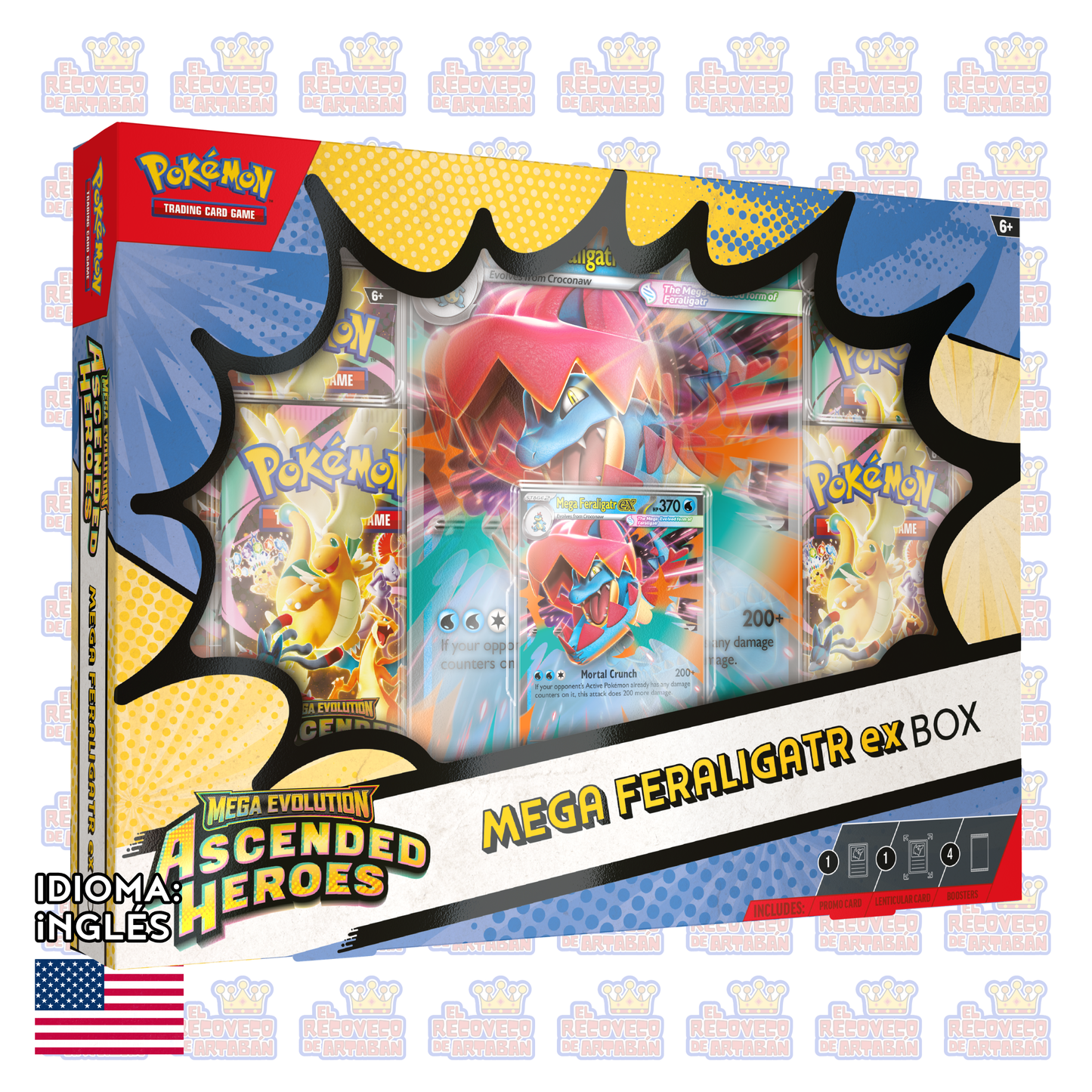 Pokémon TCG: Mega Evolution—Ascended Heroes Mega Box (En Inglés)
