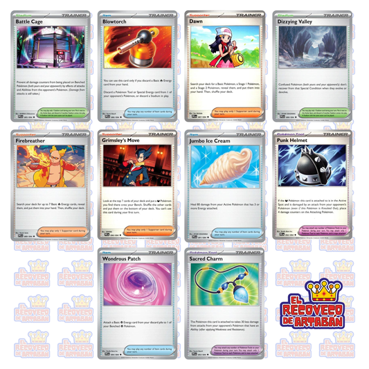 Phantasmal Flames - Supporter / Item / Pokémon Tool (Común o Holográfica, NM) - Carta Pokémon TCG Original