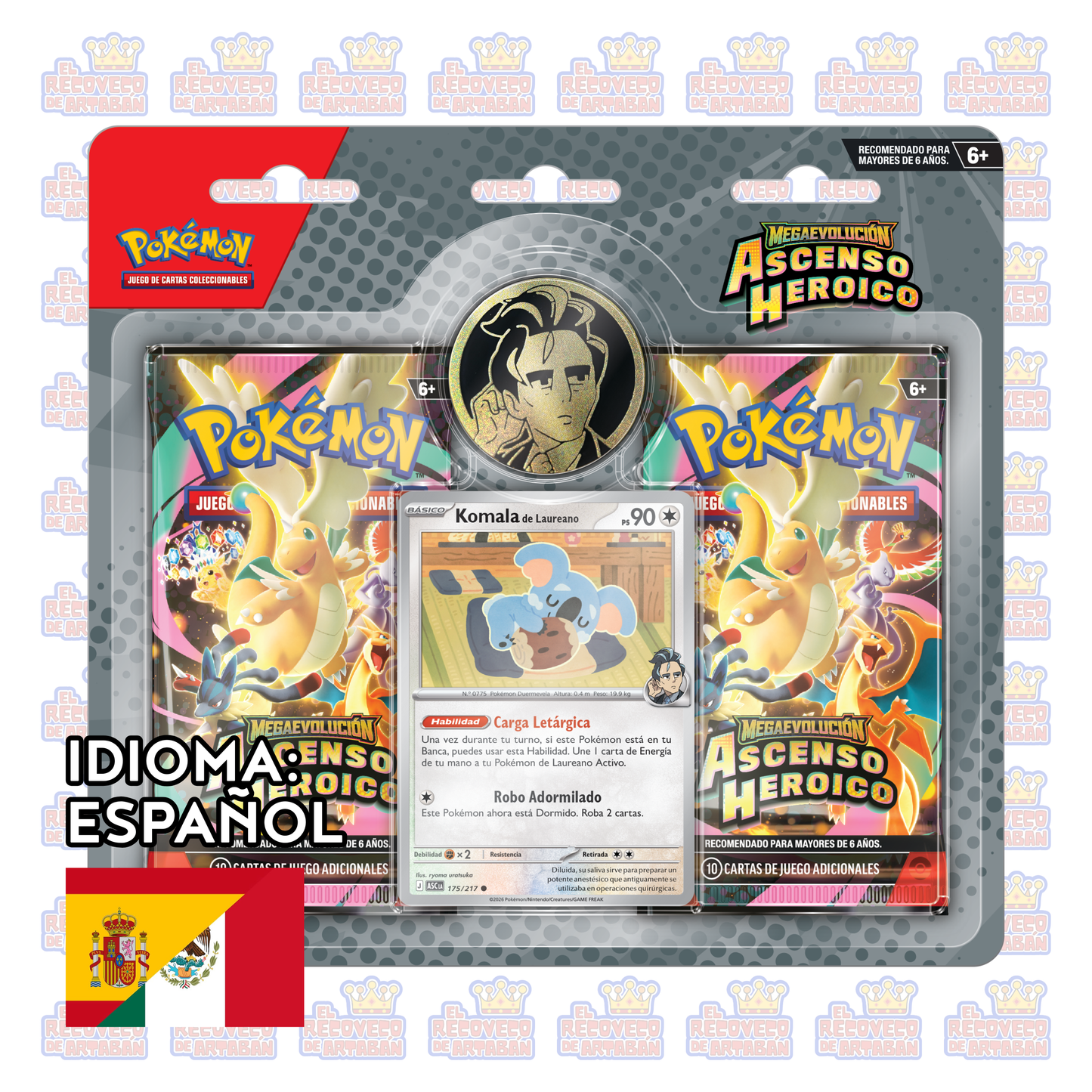 Pokémon TCG: Mega Evoluciones — Colección Ascenso Heroico (Erika / Larry) – Español