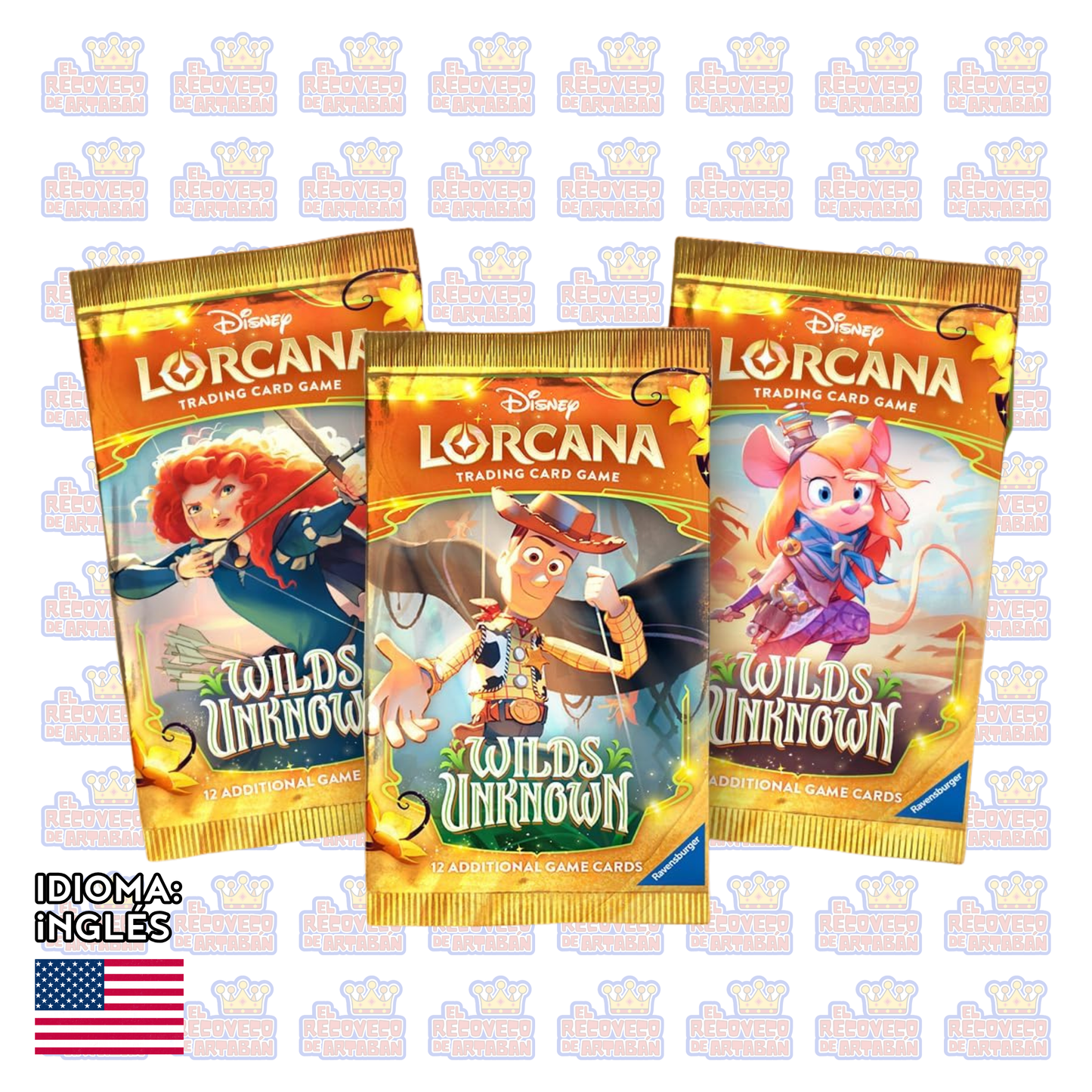 Lorcana TCG: Wilds Unknown Booster Pack (1 Sobre Individual – Inglés)