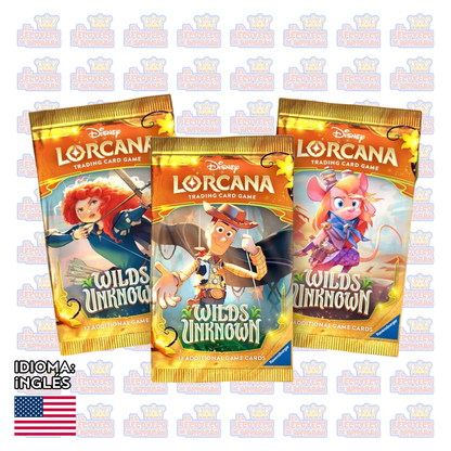 Lorcana TCG: Wilds Unknown Booster Pack (1 Sobre Individual – Inglés)