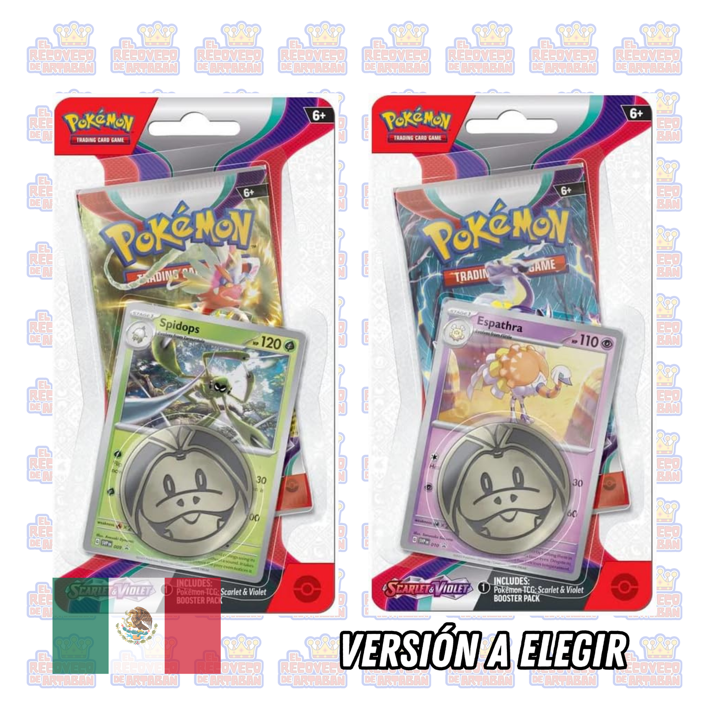 Pokémon TCG: Scarlet & Violet Checklane Blister – Espathra o Spidops | En Español