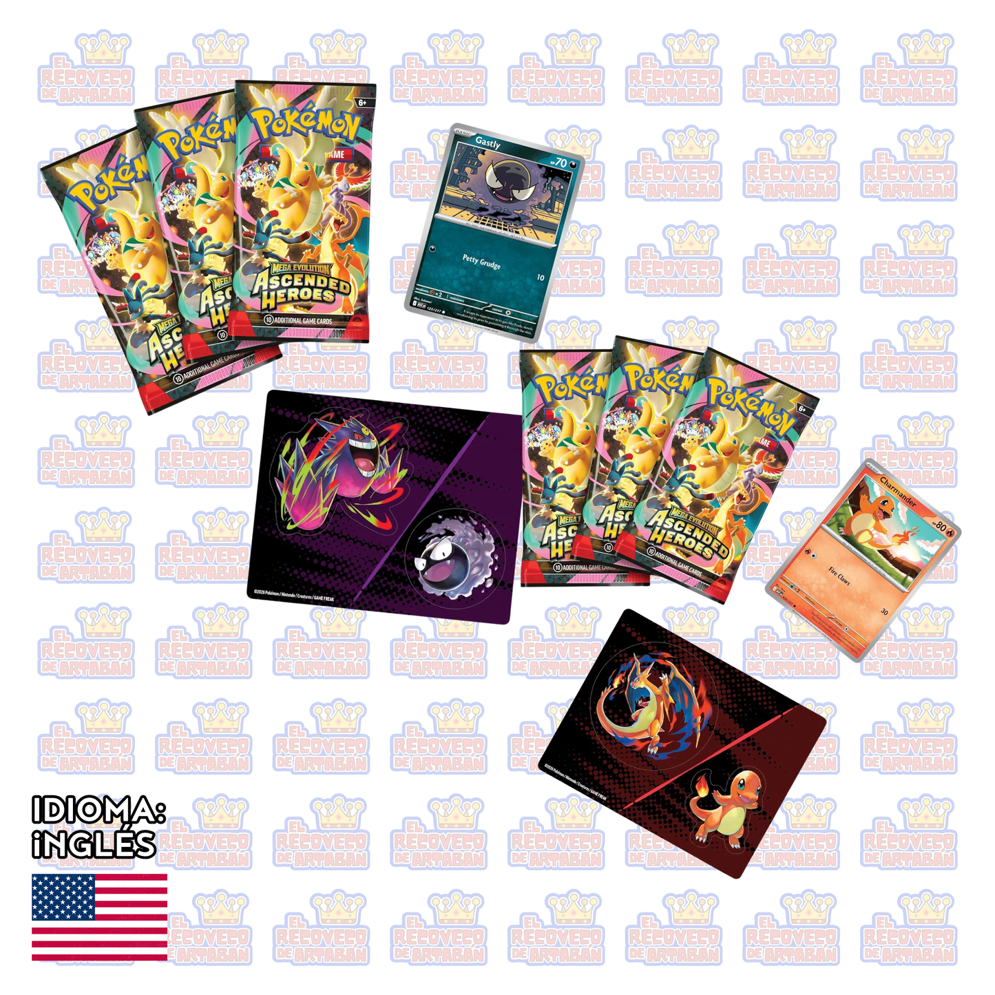 Pokémon TCG: Mega Evolution — Ascended Heroes Tech Sticker Collection en Inglés