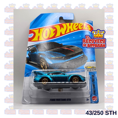 Hot Wheels Super Treasure Hunt Ford Mustang GTD 43/250 – Spectraflame Azul – Factory Fresh 2026